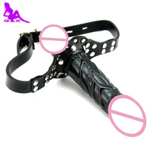 Double Dildo For Lesbian Couples Soft Silicone Realistic Penis Strap On Dildo Adult Sex Toys Products Leather Material Bondage