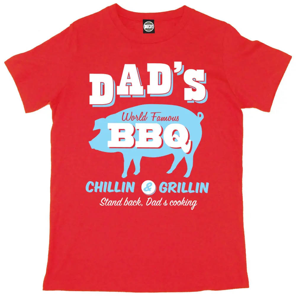 

DADS WORLD FAMOUS BBQ MENS SUMMER CHEF T-SHIRT FATHERS DAY XMAS BIRTHDAY GIFT