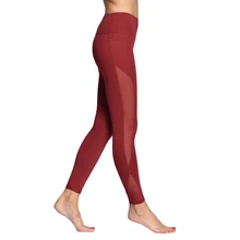 

Sexy Women Yoga Sports Tights Nylon Pants Fitness Mesh Waist High Push Up Breathable Soft Strech Running Gym Slim Leggings