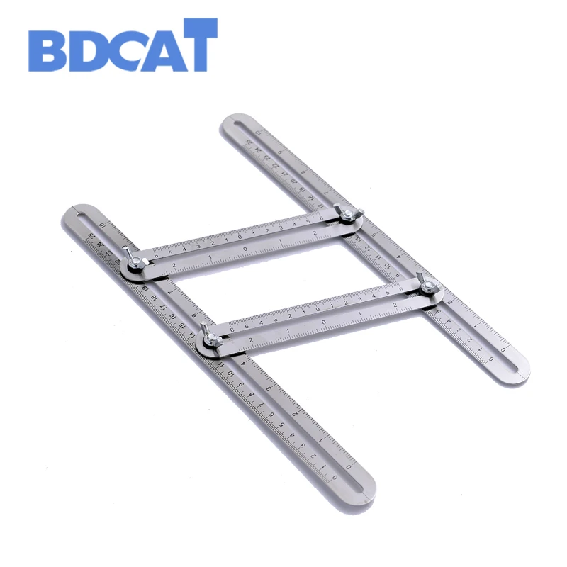 

Stainless steel angleizer pattern tool measures all angles and shapes of angle-izer angle pattern tool for handymen or builders