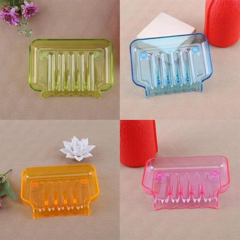 الملونة مرنة شلال الصابون حامل صينية استنزاف حامل الحمام دش الصابون طبق صينية تخزين الإسفنج حامل أربعة اللون