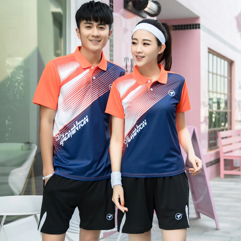 

2018 new table tennis jersey Badminton sports clothes (skirt) Women/Men Tennis suit badminton wear sets Vetement Tennis De Table