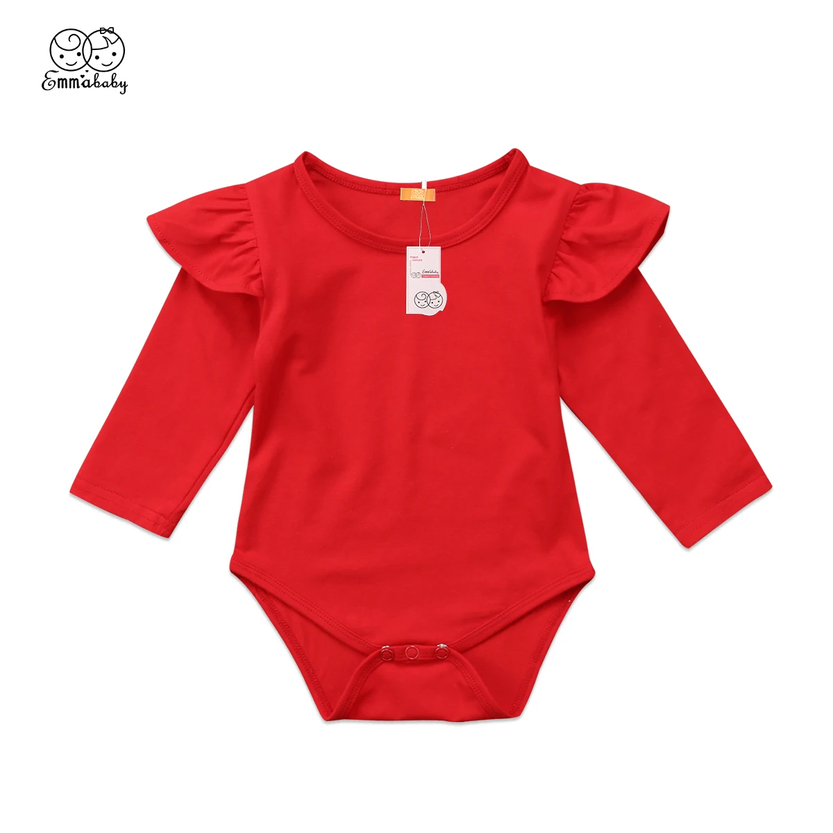 2018 Latest Children's Wear Newborn Toddler Infant Kid Baby Girl Ruffled Bodysuit Jumpsuit Outfits Playsuit Casual Solid Clothes | Детская