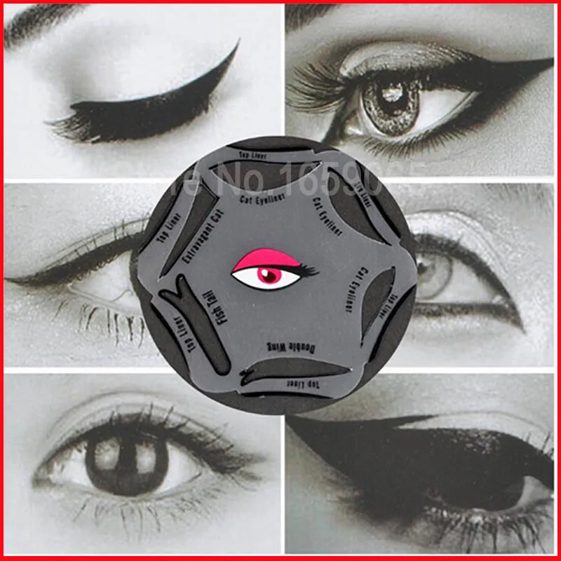 

6 in 1 Easy Eyeliner Tutorial Makeup Eyeliner Stencil Classic Smoky Eyes Template Quick Beauty Tool