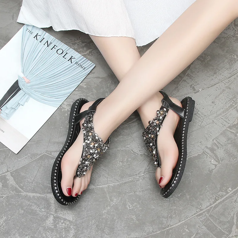 

Summer Sandals Women Flat Shoes Peep-toe Sandalias Roman Sandals Woman Casual Shoes Ladies Flip Flops Footwear