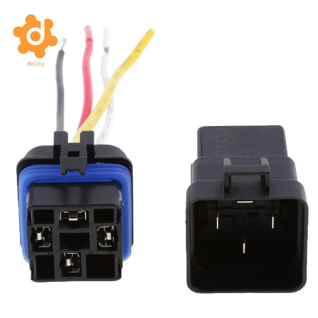 12V 40A 4 Pin Waterproof Integrated Relay and Holder Electrical