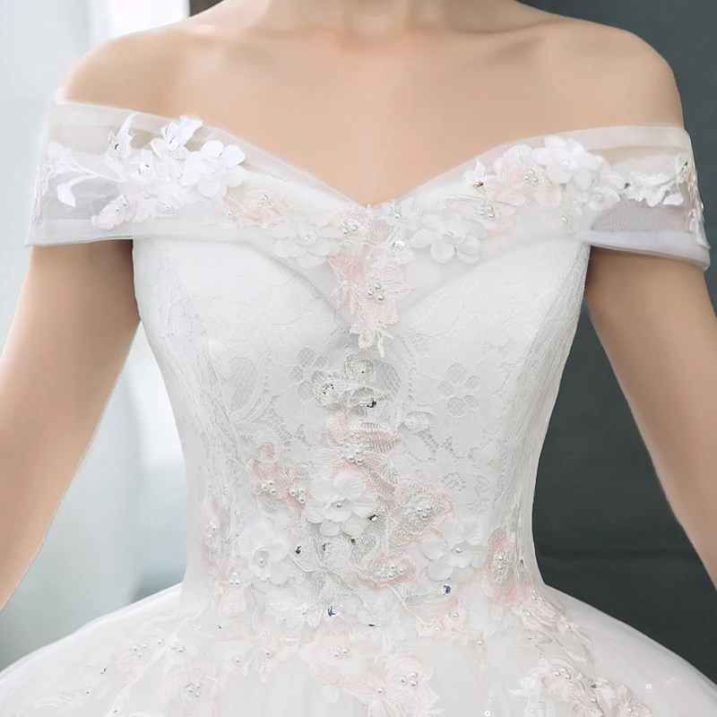 Discount Ivory new arrive Boat neck Lace ball gown Appliques Flowers Short Sleeve formal bride dresses wedding dress 10 Discount Ivory new arrive Boat neck Lace ball gown Appliques Flowers Short Sleeve formal bride dresses wedding dress 10
