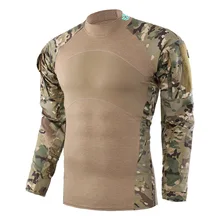 Высокое качество Мужская Летняя Военная Униформа тактическая камуфляжная рубашка с длинными рукавами мужская верхняя рабочая одежда боевой костюм