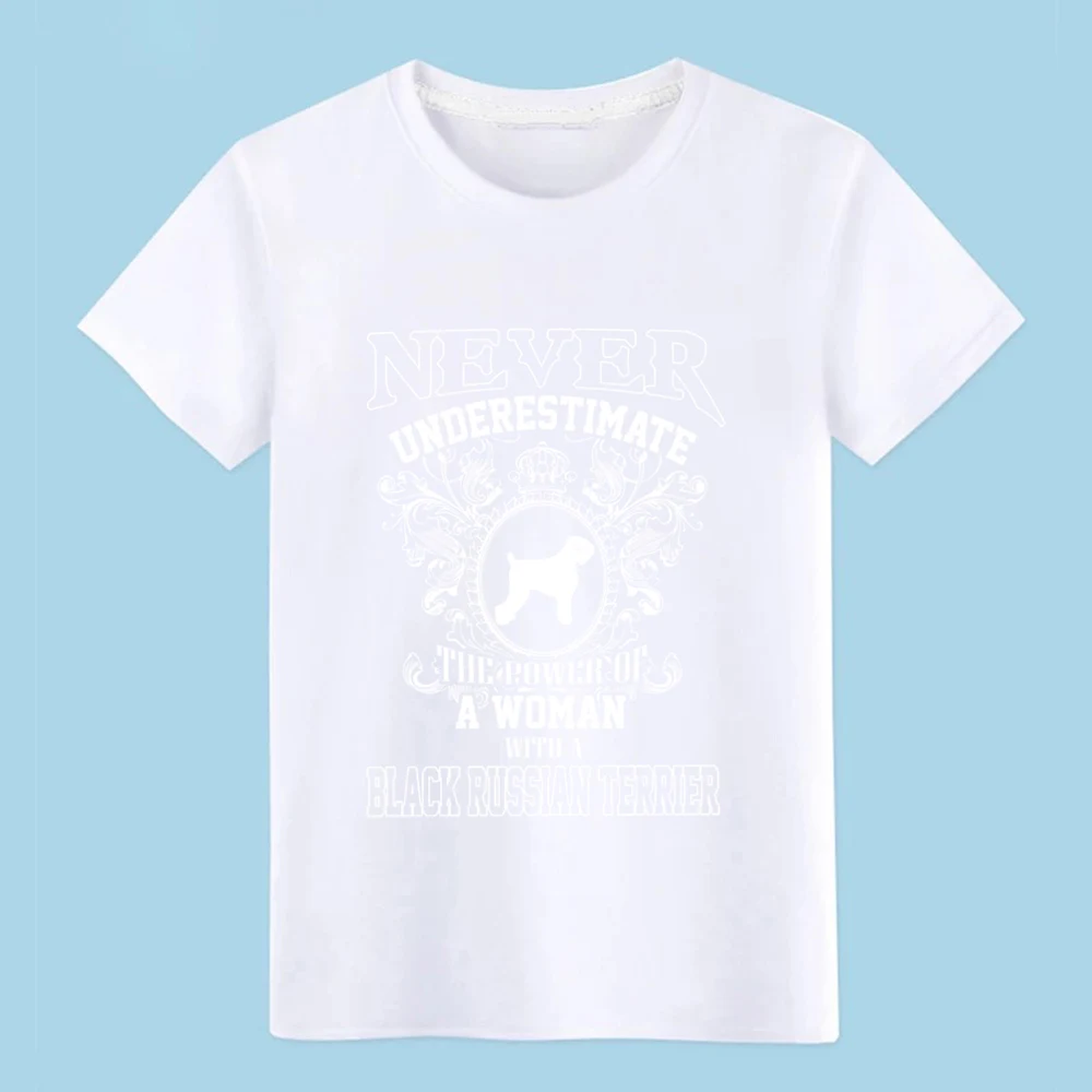 black russian t errier t shirt Knitted tee shirt plus size 3xl Normal Interesting Comical summer Normal shirt