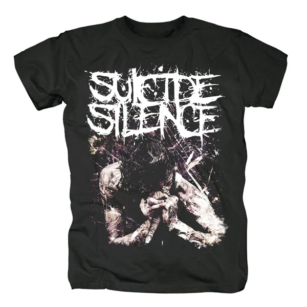 Bloodhoof suicide silence Mitch Lucker Metalcore heavy rock music популярная хлопковая новая футболка азиатского размера - Цвет: style1