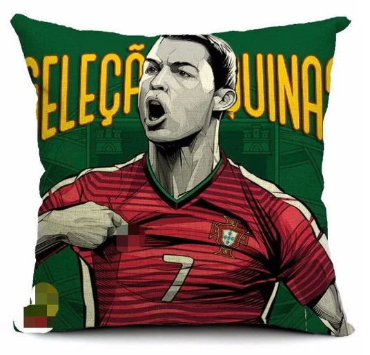 

2016 World Portugal National Football Team Soccer Massager Decorative Pillows Art Cover Home Bar Gift Funs Cup