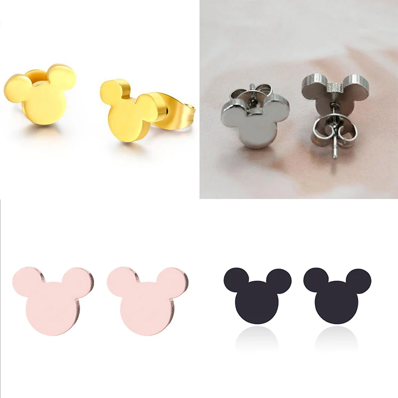 Yiustar New Arrival Romantic Earings for Girls Kids 304 Stainless Steel Stud Earrings Cute Tiny Love Earrings Jewelry Kids Gifts