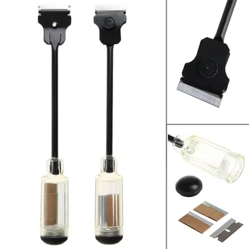 

Car Sticker Paint Extension Scraper Remover Tool Long Reach Handle + Razor Blade qiang
