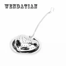 Ситечки для чая в форме сердца из нержавеющей стали, фильтр для чая в форме сердца, 5 шт./лот