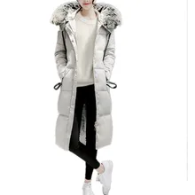 High Quality winter duck down jacket women long coat parkas thickening Female Warm Clothes zipper big fur collar coats hooded 27
