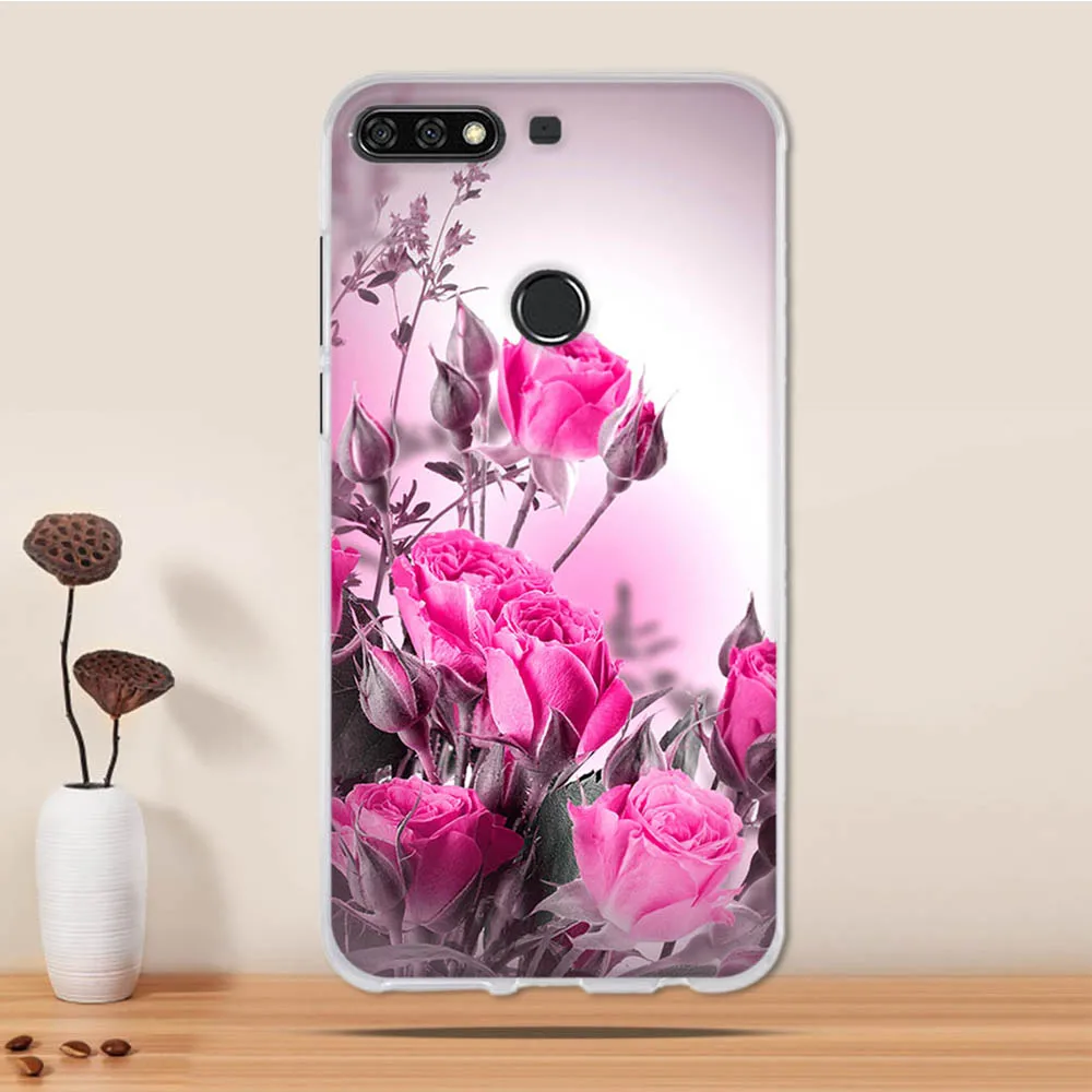 Чехол для Huawei Honor 7C чехол из ТПУ Y7 Prime 7 Pro 2018 силиконовые чехлы 5 99 дюйма|Бамперы| |
