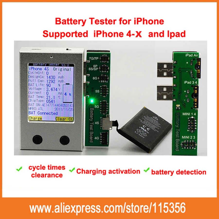 Battery tester repairing tools battery test box for iPhone iPadTool
