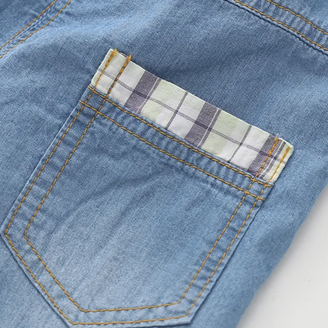 New Boy's Shorts Casual Fashion Solid color Cotton 100% Thin denim fabric Children shorts Clothing for 2-7 Years 5