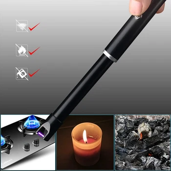 360 Degree Rotation BBQ Pulse Arc Lighter Windproof Rechargeable Cigarette Lighter Portable USB Electric Lighter
360 Degree Rotation BBQ Pulse Arc Lighter Windproof Rechargeable Cigarette Lighter Portable USB Electric Lighter