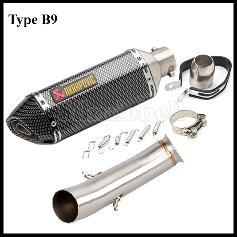 Escape Akrapovic выхлопная труба мотоцикла для KTM DUKE 390 RC390 125 RC 250 RC12 без шнуровки средняя