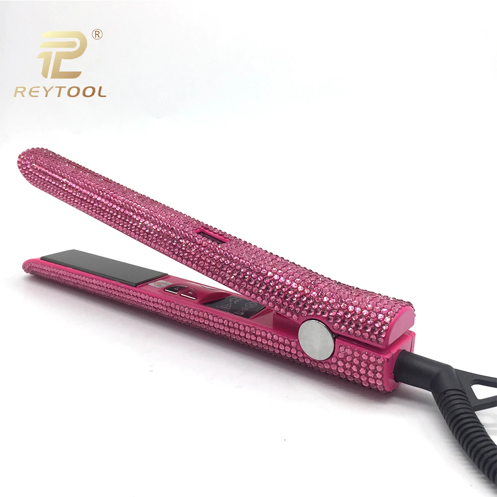 Выпрямитель для волос Codace с кристаллами ЖК дисплеем|flat iron|iron flatdiamond flat iron |