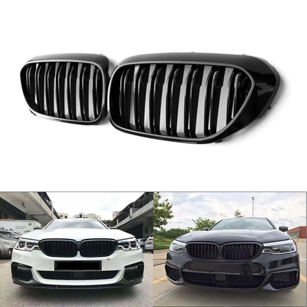 2 шт. Передняя решетка решетки для почек Набор BMW 5 серии G30 G31 G38 530i 540i 2017 2018 2019