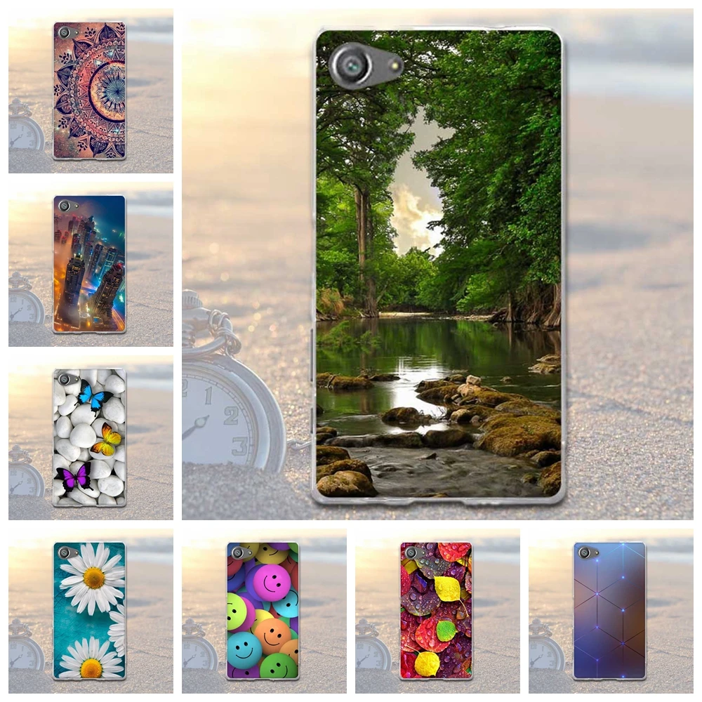 For Sony Xperia Z5 Compact Case Soft TPU Back Cover for Mini Coque E5803 E5823 | Мобильные телефоны и аксессуары