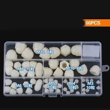 

M3M4M5M6-M12 Set White Nylon Cap Nut, Plastic Cap Nut, Decorative Nut