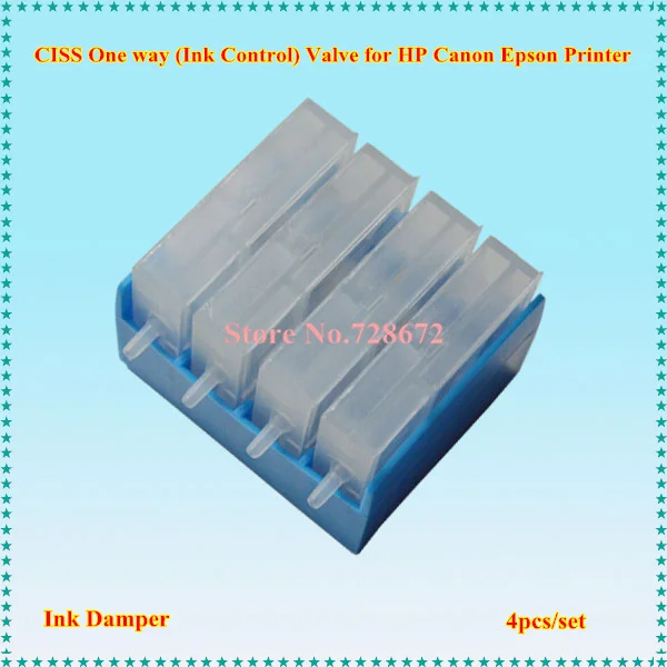 4 Color CISS One Way Valve Ink Damper / Ink Control Valves for CISS For Canon HP Epson Brother Inkjet Printer