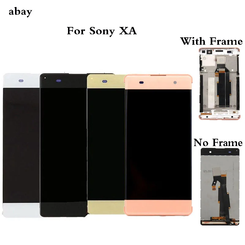 LCD For SONY Xperia XA Display Touch Screen With Frame F3111 F3112 F3113 LCD For SONY