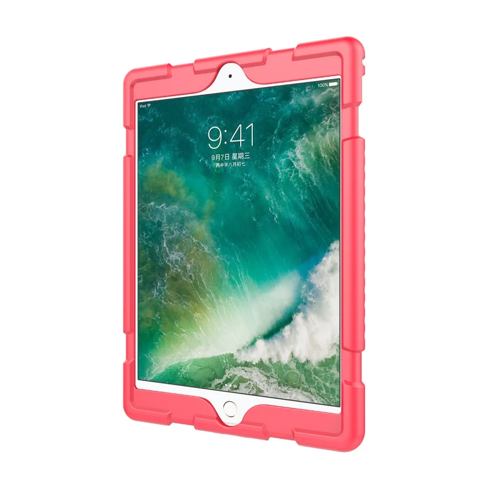 Чехол для iPad 9,7 "2017 2018 5th 6th Pro 9,7" случай Противоскользящий силиконовый Heavy Duty Прочный Hybrid для iPad Air 1 Air 2 5, 6