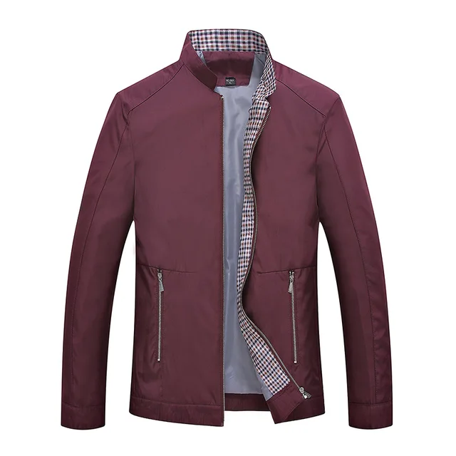 Middle aged men's jacket thin jacket 2019 new middle aged men's spring ...