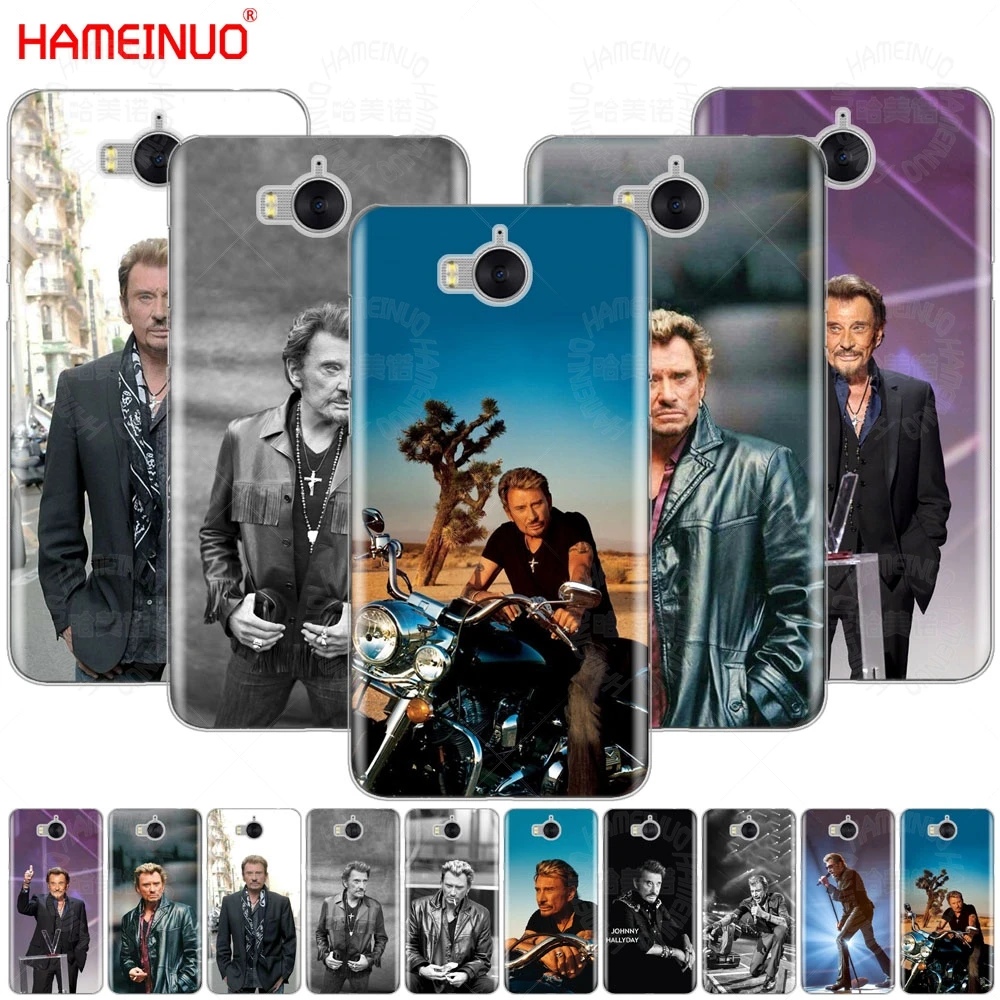 

HAMEINUO Johnny Hallyday cell phone Cover Case for huawei honor 3C 4X 4C 5C 5X 6 7 Y3 Y6 Y5 2 II Y560 Y7 2017
