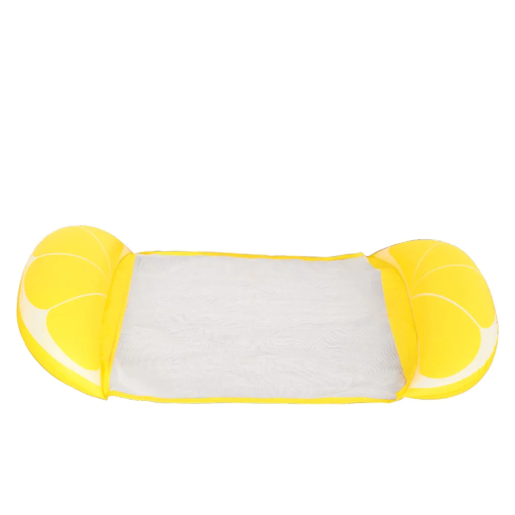 Best Beach Back Hammock Folding Floating Row Chair Water Amusement Swimming Loungers Inflatable Sofa PVC Bed Net