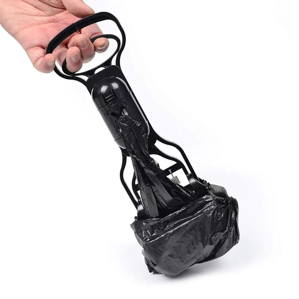 Pet Pooper Scooper + 5pcs Poop Bags with Bag Holder Dog Cat Outdoor