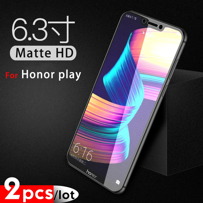 

Tempered Glass For Huawei P 10 20 30 pro plus Tempered Glass For honor 8 9 10 lite 8x play 2PCS/lot Matte Protective Film glass