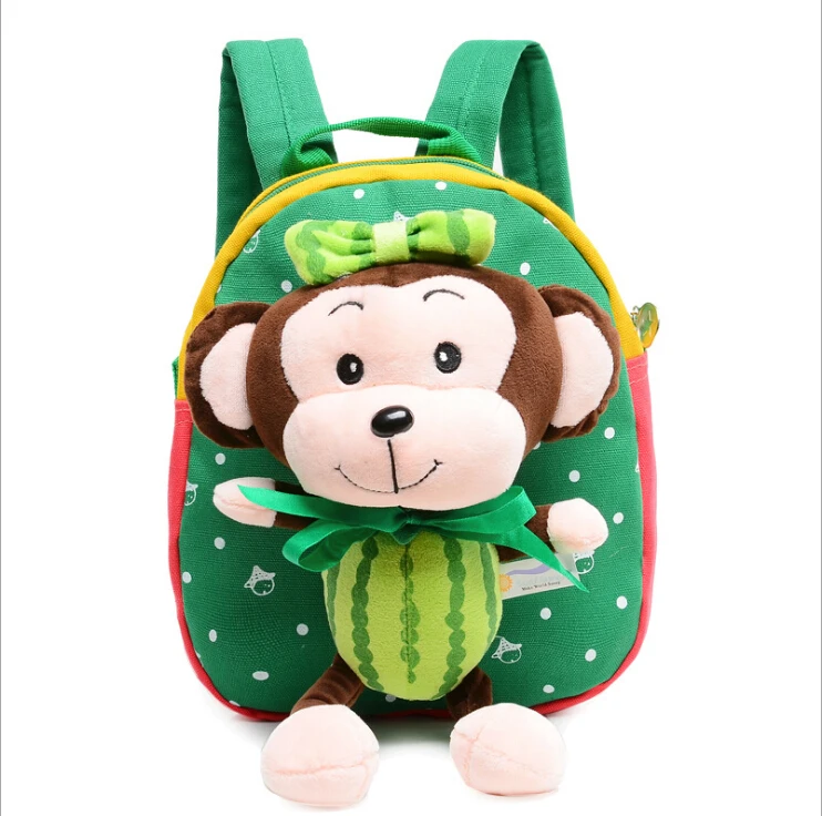 Baby Boys Girls School Bags 3D Cartoon Monkey Plush Backpack for Kindergarten Kids Infant Baby School Backpack School Mochila baby-bags-for-girl : image Baby Boys Girls School Bags 3D Cartoon Monkey Plush Backpack for Kindergarten Kids Infant Baby School Backpack School Mochila baby-bags-for-girl