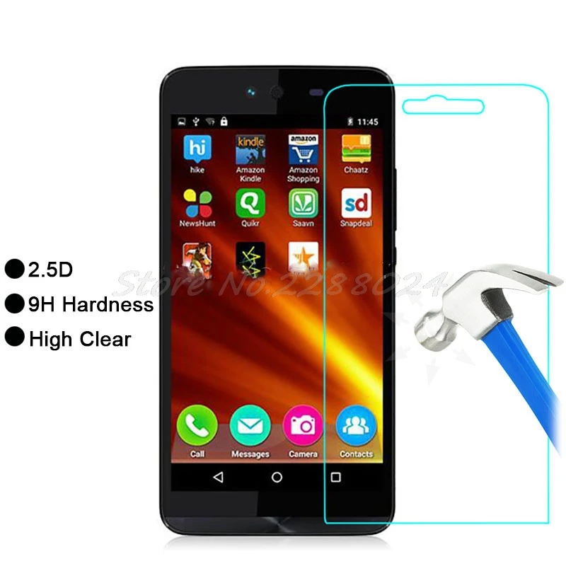 

2pcs Ultra-thin New For Micromax Bolt Q338/ Canvas Magnus 2 Q338 Tempered Glass Screen Protector Premium Front Clear Protective