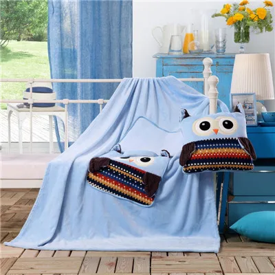 Новая Милая домашняя подушка, многофункциональная: одеяло, подушка - Цвет: Небесно-голубой