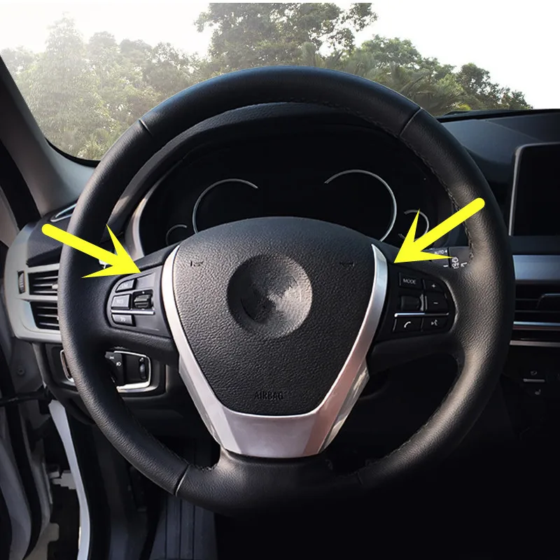 

ABS Inner Steering Wheel Sequins Cover Trim For BMW X3 F25 2011-2017 X4 F26 2014-2017