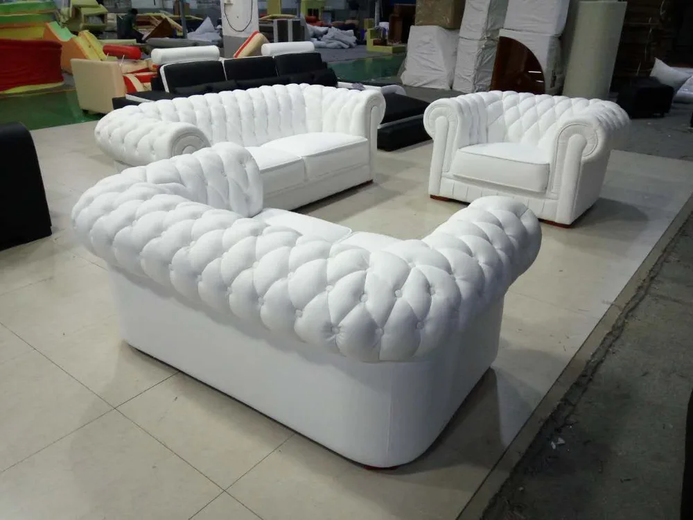 Современный диван, кожаный диван Честерфилд, мебель для гостиной