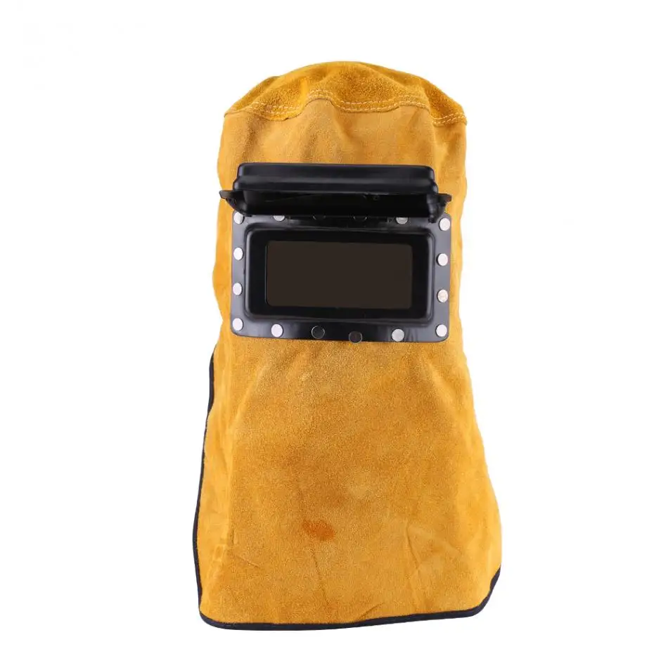 WALFRONT термостойкий сварочный шлем из коровьей кожи дышащая пайка защитная маска с линзой установка фильтра дышащий капюшон