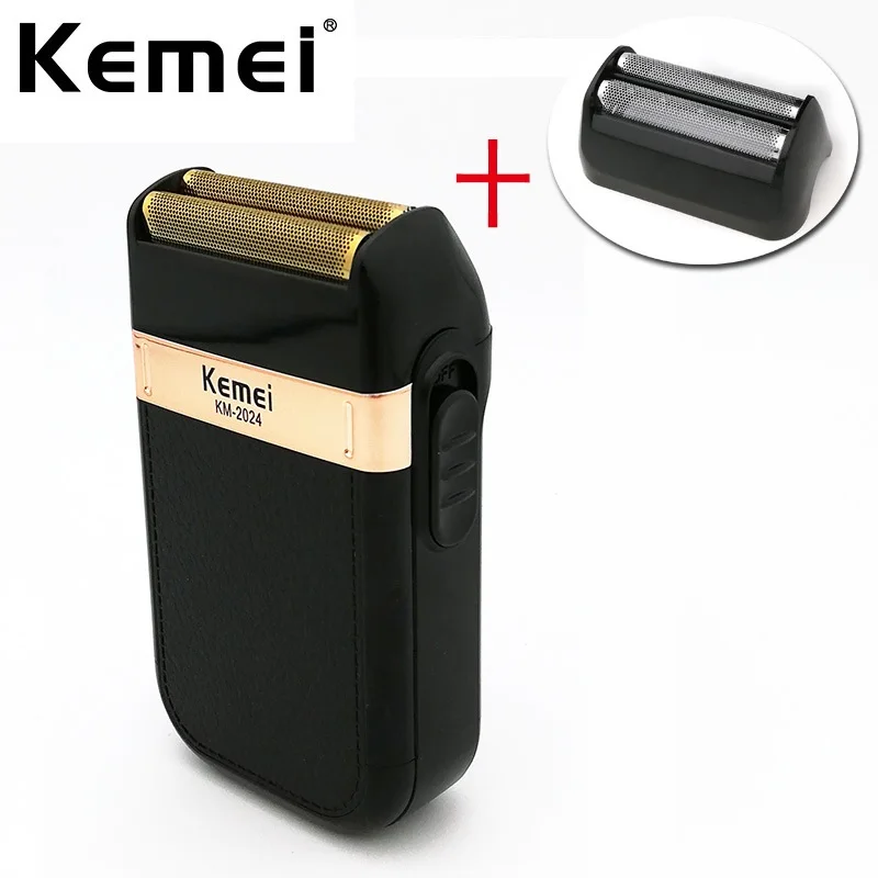 Kemei KM- перезаряжаемая плавающая электробритва с двойным лезвием для мужчин уход за лицом электрическая бритва беспроводной USB зарядка триммер для бороды