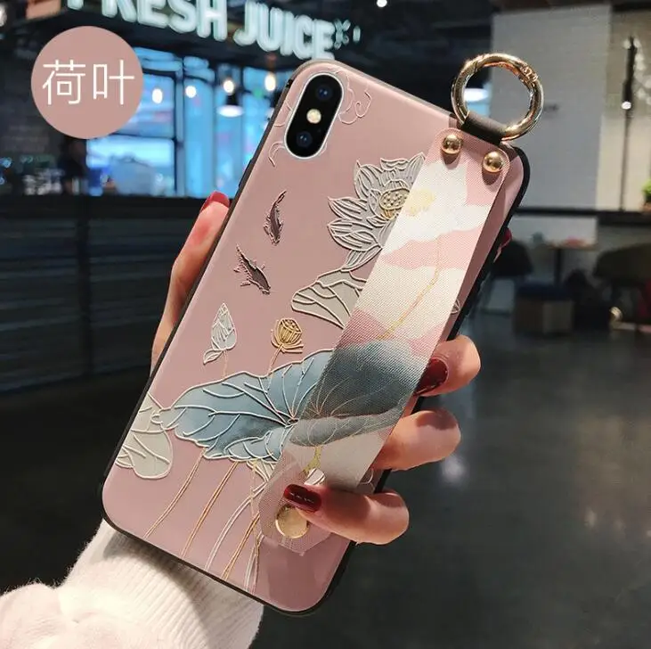 OPPO Reno 3D vintage relief Flowers Pattern Wrist Strap Soft TPU Phone cover for OPPO Reno R15 K1 R17 pro r9s r11s Fundas OPPO Reno 3D vintage relief Flowers Pattern Wrist Strap Soft TPU Phone cover for OPPO Reno R15 K1 R17 pro r9s r11s Fundas