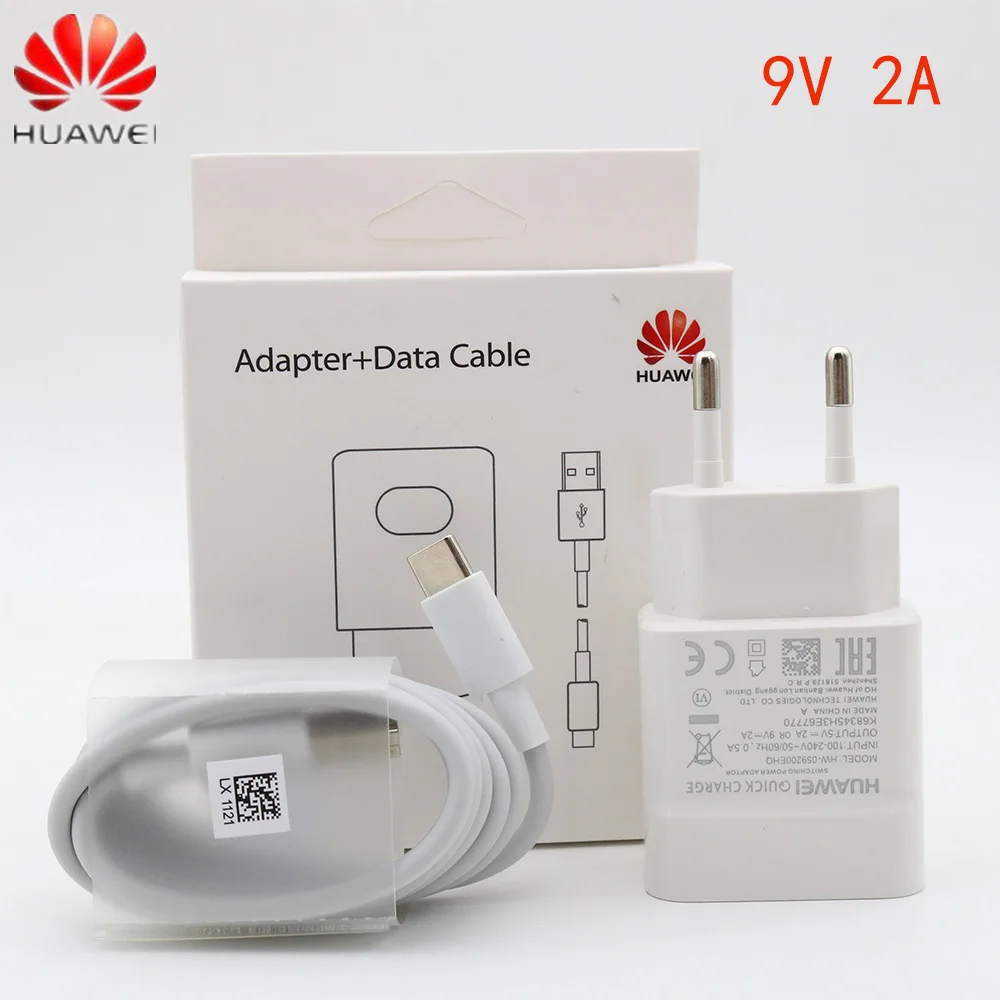 

Original Huawei p20 lite charger QC 2.0 Quick Fast Charge Adapter &Usb Cable For P10 P9 P8 Lite Honor 9 8 Mate 10 nova 4 2i 3 3i
