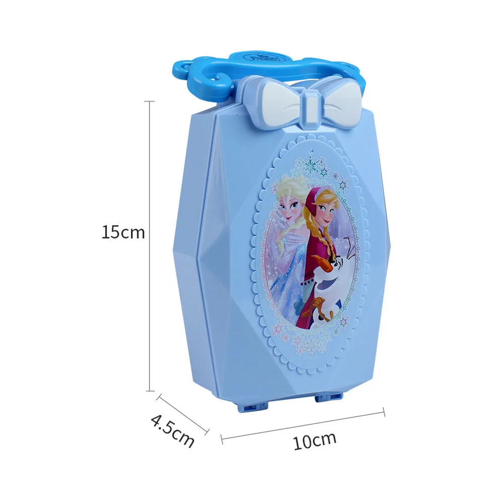 Дисней Принцесса Детская коробка для макияжа Набор игрушек ролевые игры игрушки Мини Портативный косметический инструмент игровой домик костюм с тенями для век губы