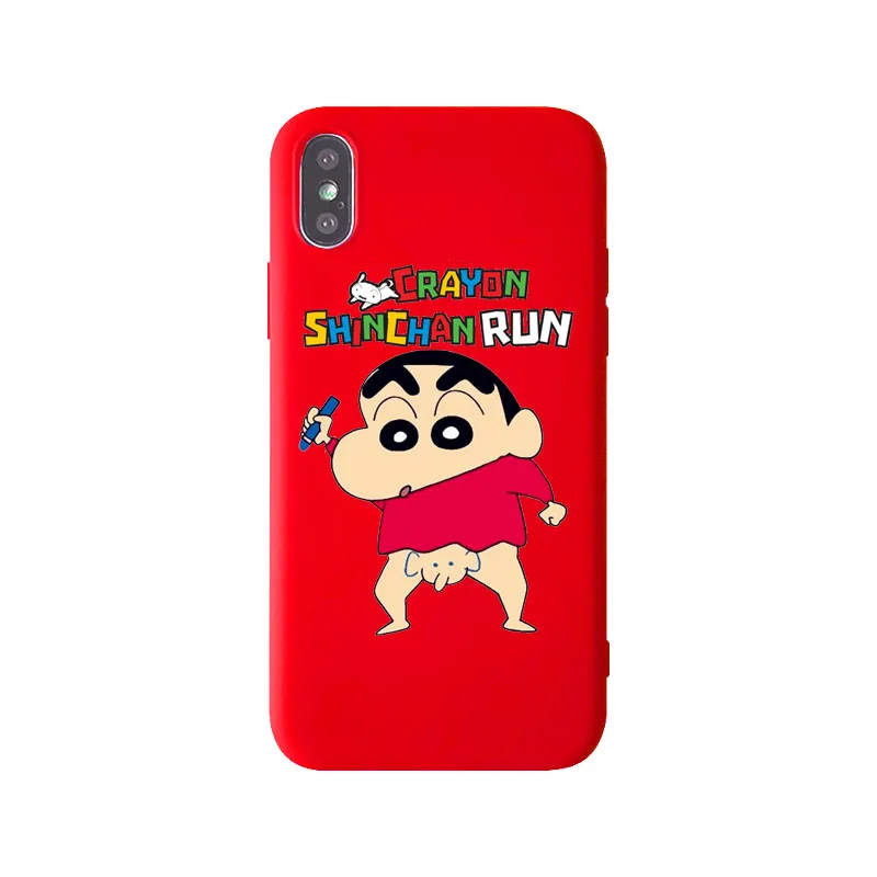 Японский комикс Crayon Shin-chan чехол для телефона мягкий ТПУ Забавный чехол для iPhone 11Pro XS MAX 8plus 6s 7plus Защита оболочки