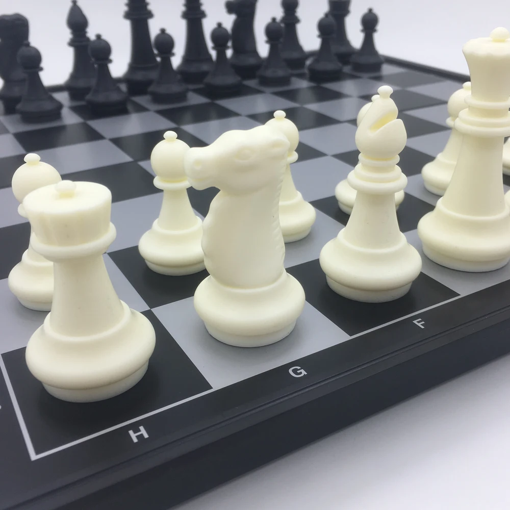 

Standard Large Chess Set Folding Storage Box & Magnetic King Height 8.1 cm Chess Tournament Chess Sets For Adults Gifts For Men