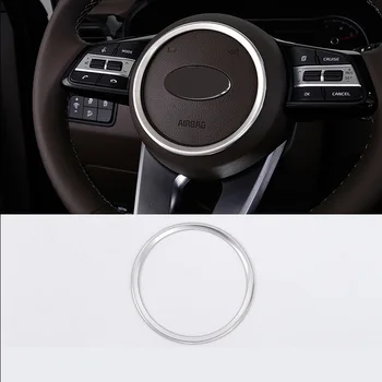 

Stainless steel For Kia Optima K5 2016 2017 2018 Car Steering wheel Button frame Cover Trim auto accessories styling sticker1pcs
