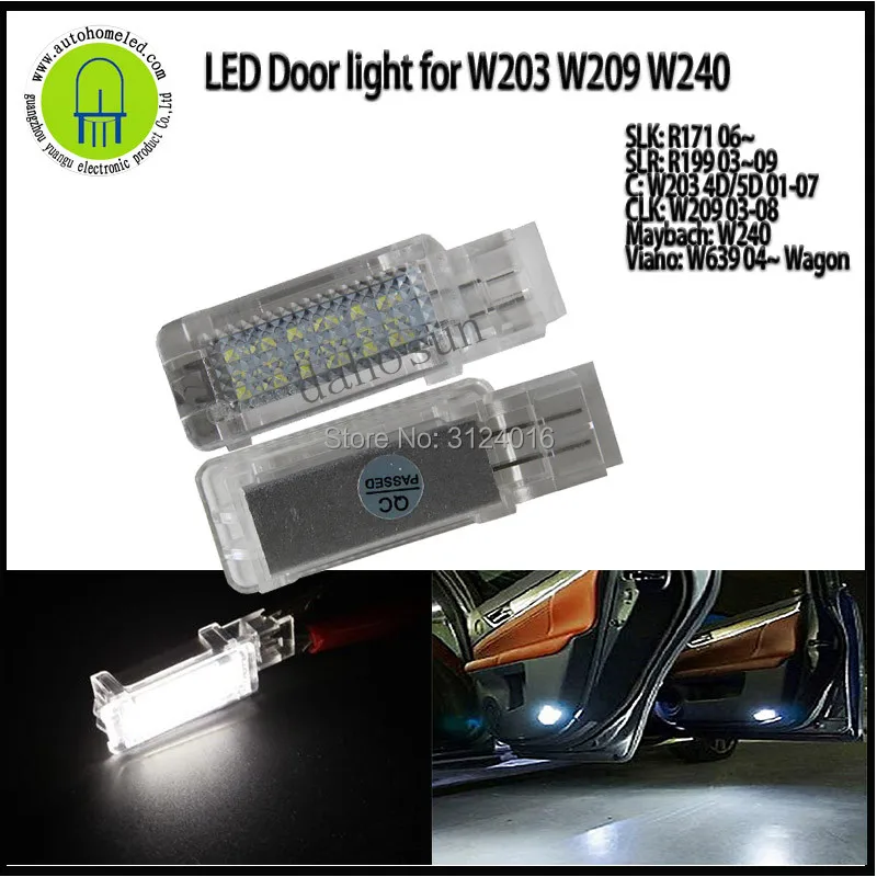 

2PCS x dahosun LED License Lamp for Benz C-class W203 W209 SLK SLR R171 R1199 W639 high brightness